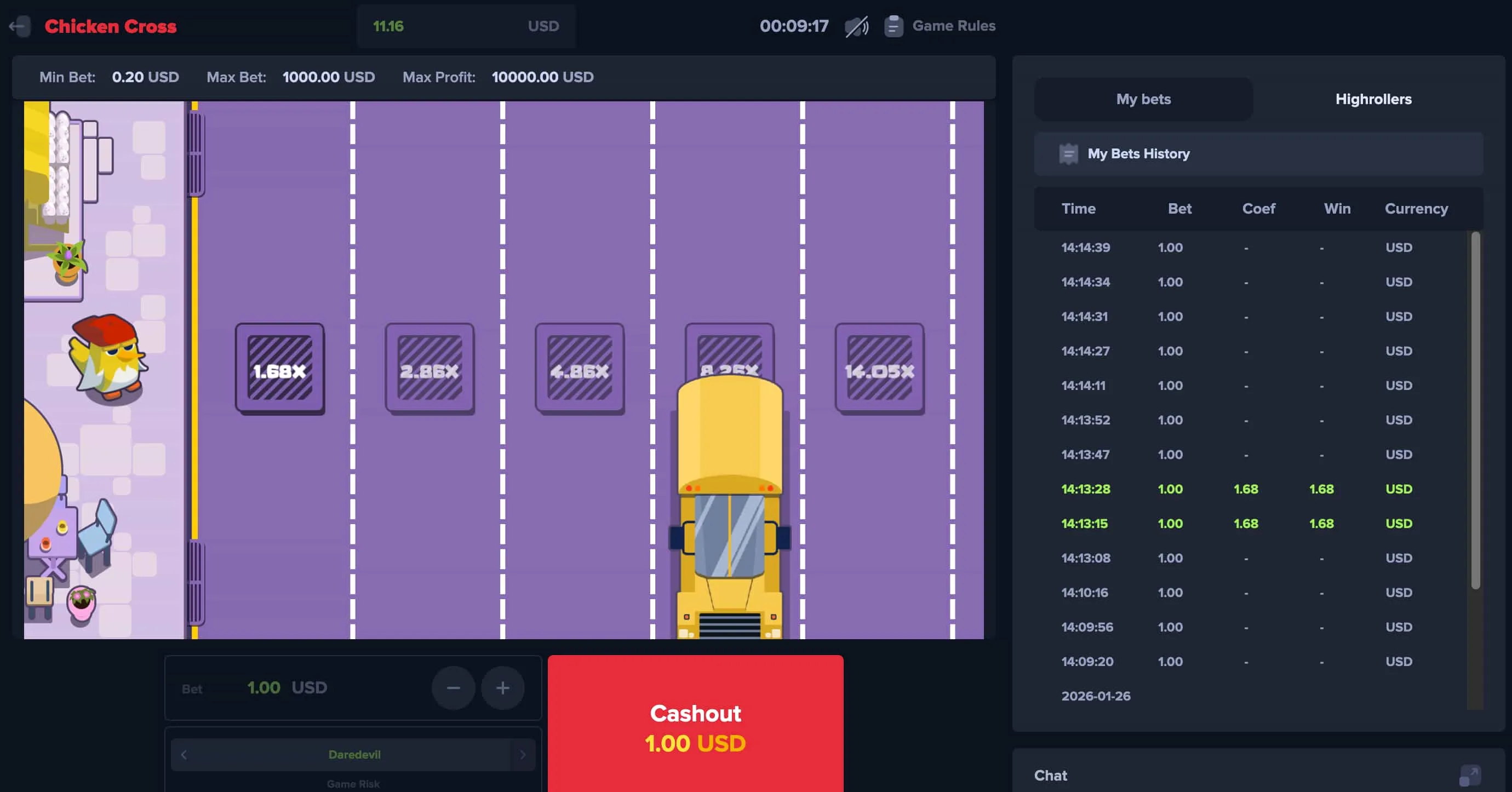 Chicken Cross décrypté : ce qui le distingue de toute machine à sous